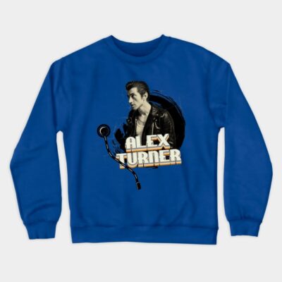 Artic Monkeys Alex Turner Vinyl Style 90S Crewneck Sweatshirt Official Arctic Monkeys Merch