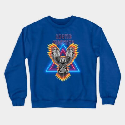 Black Owl Arctic Monkeys Crewneck Sweatshirt Official Arctic Monkeys Merch