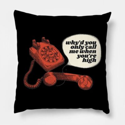 Arctic Monkey Whyd You Only Call Me When Youre Hig Throw Pillow Official Arctic Monkeys Merch