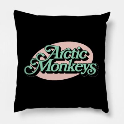 Arctic Monkeys Logo Vintage Throw Pillow Official Arctic Monkeys Merch