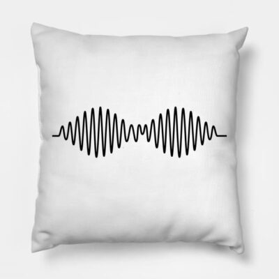 Arctic Monkeys Pulses Logo Am Throw Pillow Official Arctic Monkeys Merch