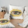 Eyes Monkeys Throw Pillow Official Arctic Monkeys Merch