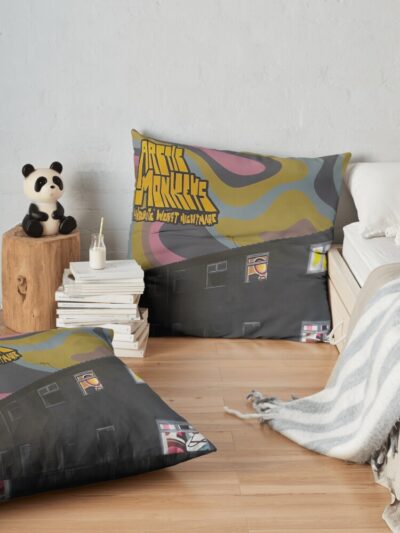 (Nigh). Monkeys Throw Pillow Official Arctic Monkeys Merch