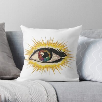 Eyes Monkeys Throw Pillow Official Arctic Monkeys Merch