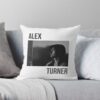 Alex' Monkeys Throw Pillow Official Arctic Monkeys Merch