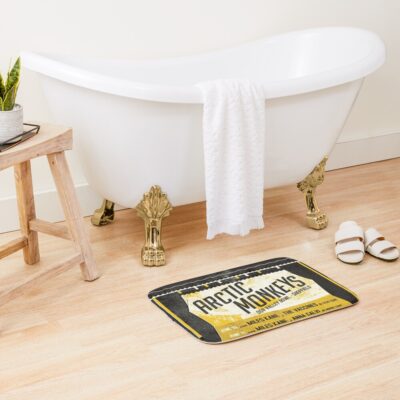 Yellow Monkeys Festival Bath Mat Official Arctic Monkeys Merch