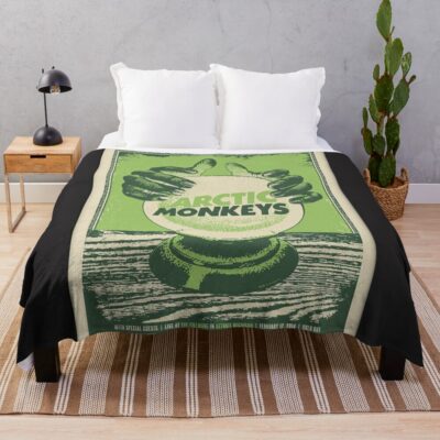 Orange Eyes Cat Fat Blods Throw Blanket Official Arctic Monkeys Merch