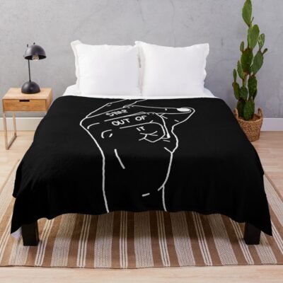 Monkeys Code Throw Blanket Official Arctic Monkeys Merch