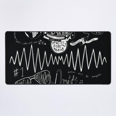 Black Line Mouse Pad Official Arctic Monkeys Merch