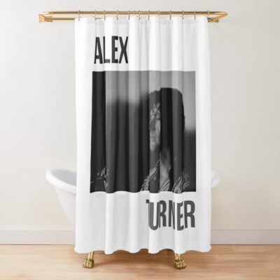 Alex' Monkeys Shower Curtain Official Arctic Monkeys Merch