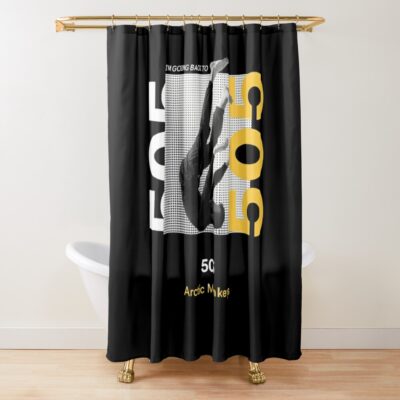 5.0.5 Monkeys Shower Curtain Official Arctic Monkeys Merch